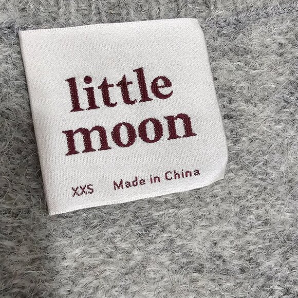 Aritzia Little Moon Snowdrop Alpaca Mohair V-neck Sweater 19.5" Ptp - Picture 12 of 13